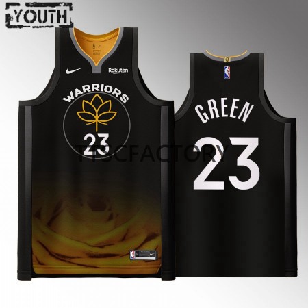 Maillot Basket Golden State Warriors Draymond Green 23 Nike 2022-23 City Edition Noir Swingman - Enfant